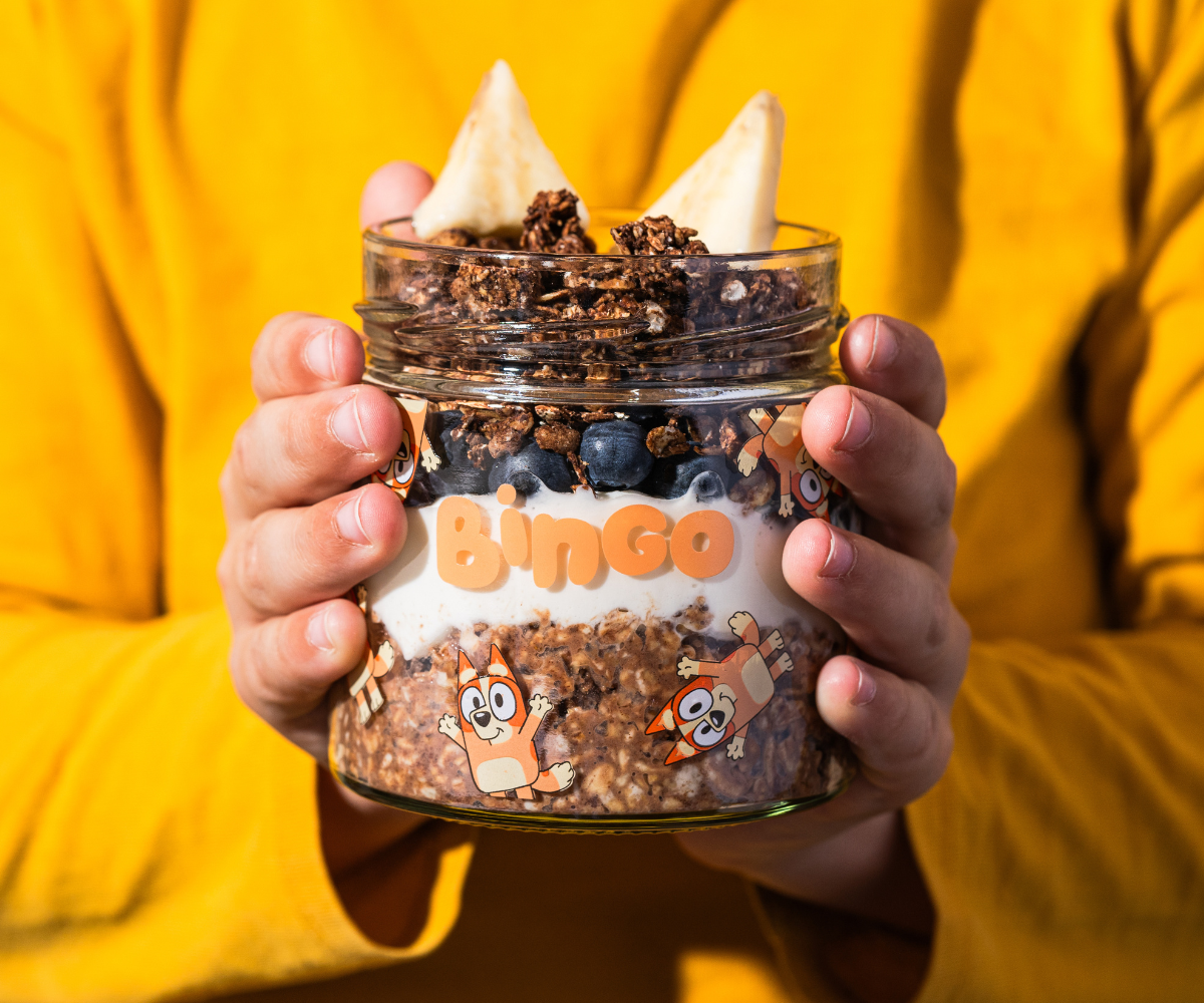 Overnight Oats Glass - Bluey Edition
