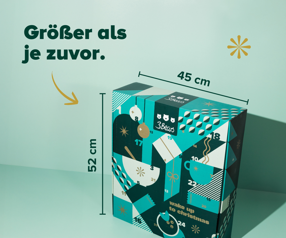 3Bears Adventskalender 2025 + GRATIS Thermobecher