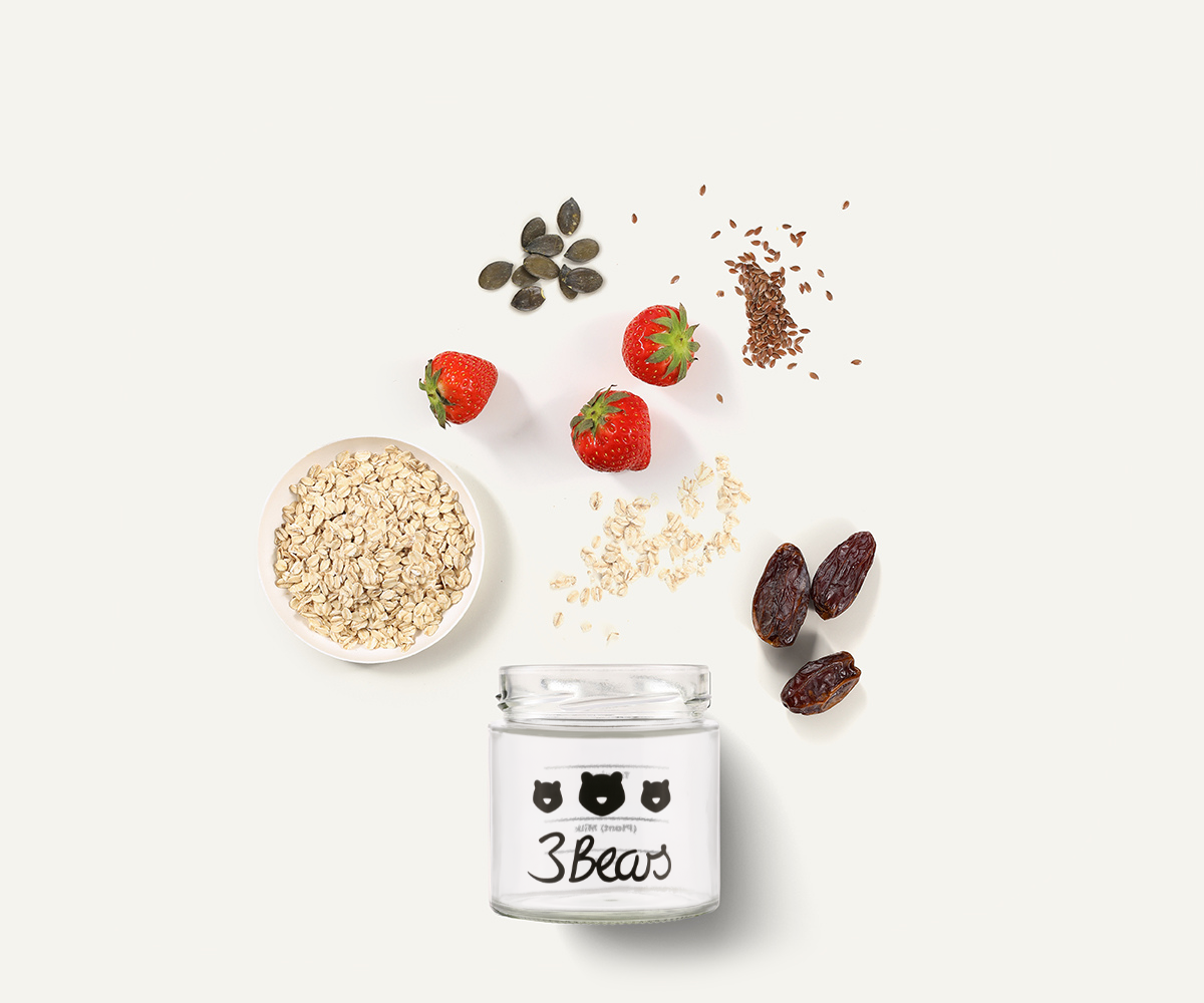 Overnight Oats – Edle Erdbeere