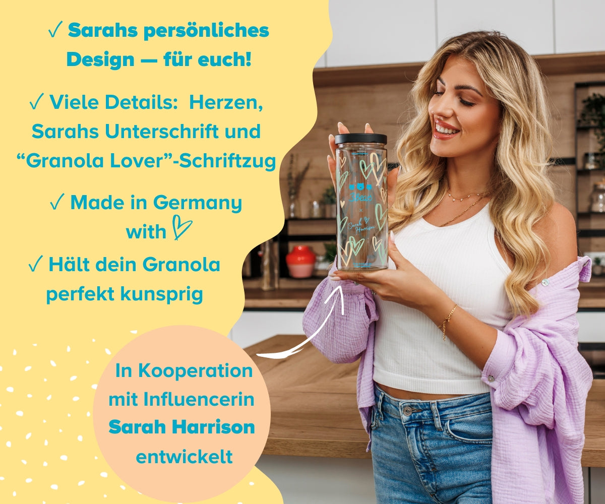 Granola Vorratsglas – Sarah Harrison Edition Blau