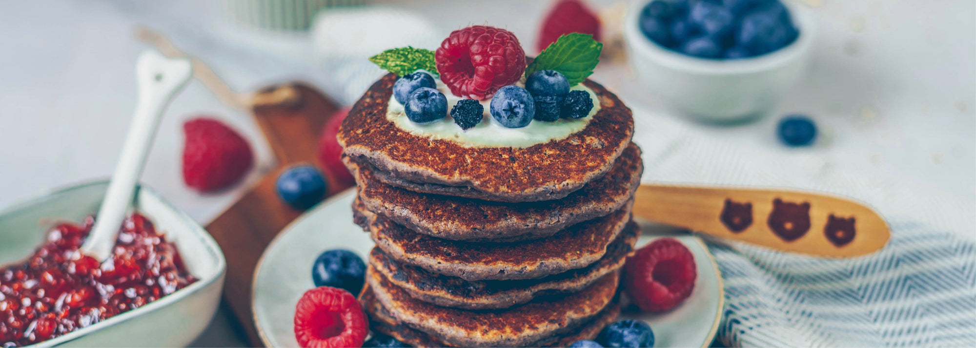 Vegane Pancakes aus Haferflocken für dein Sonntagsfrühstück