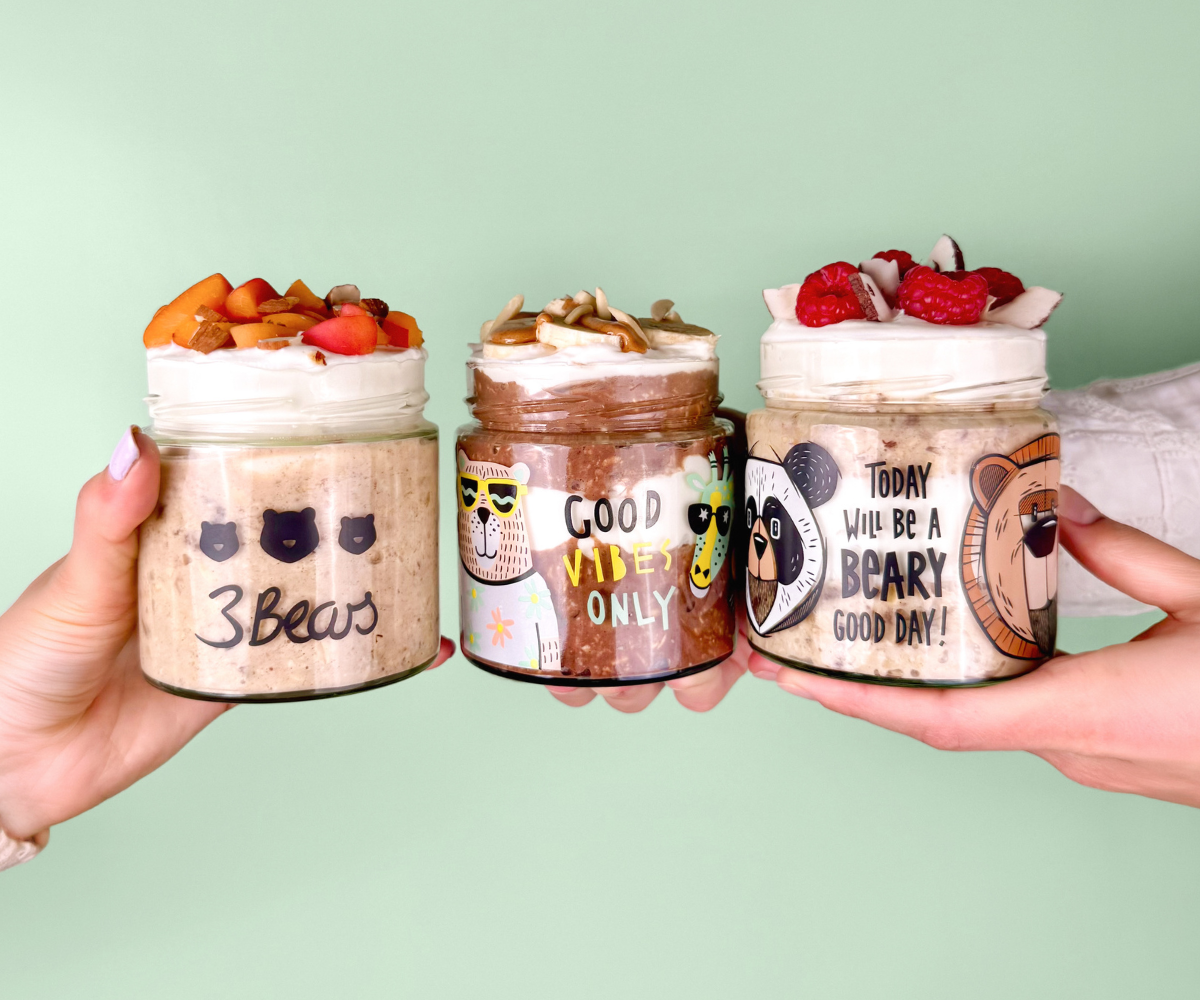 Overnight Oats Gläser-Trio – Jubiläums Edition