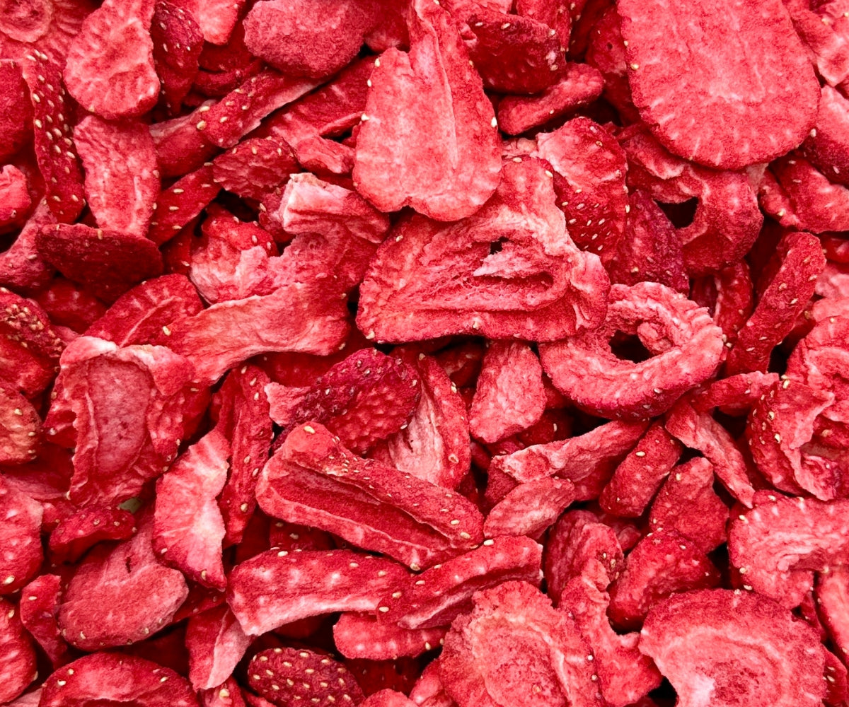 Gefriergetrocknete Früchte – Erdbeerscheiben
