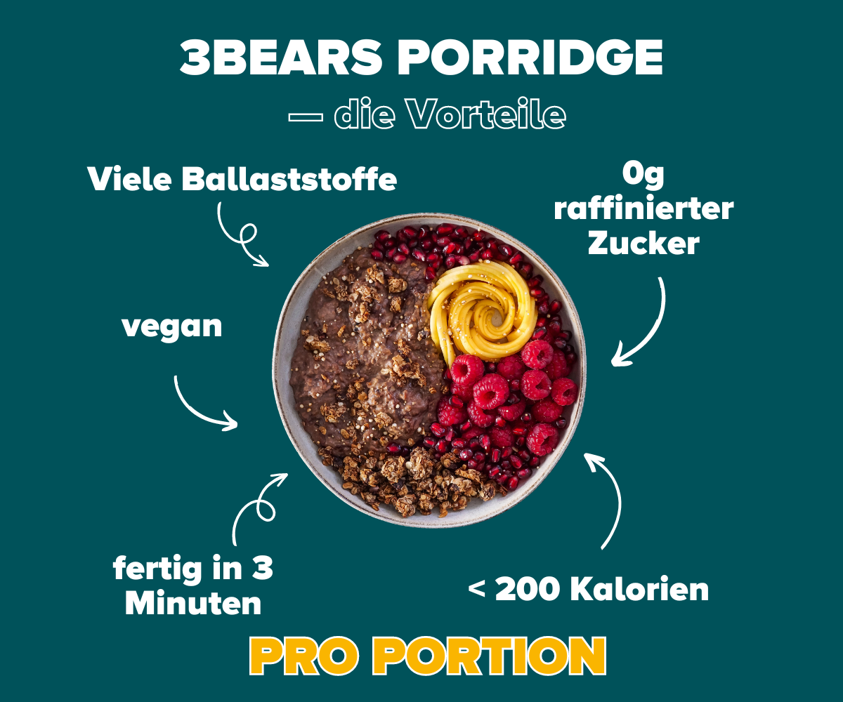 Gratis Porridge Probier-Set (Du zahlst nur die Versandkosten) CODE*: PROBIEREN