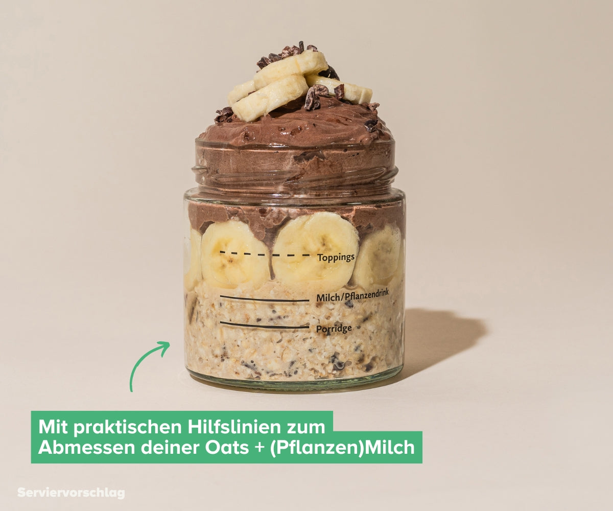 Overnight Oats Gläser-Trio Hilfslinien 