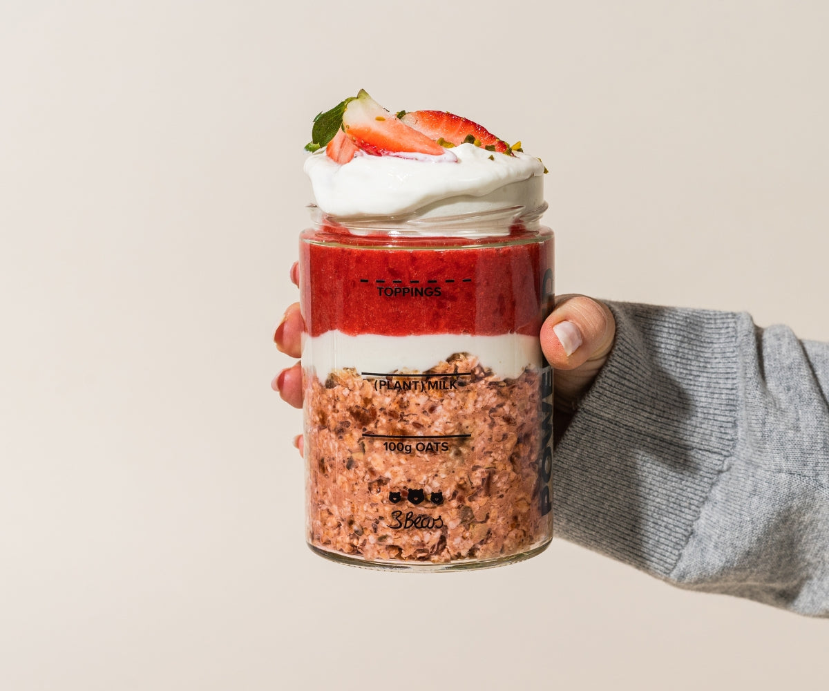 Overnight oats – nobele aardbei